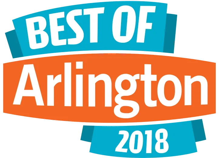 Best of Arlington 2018 award, voted #1 cleaning service