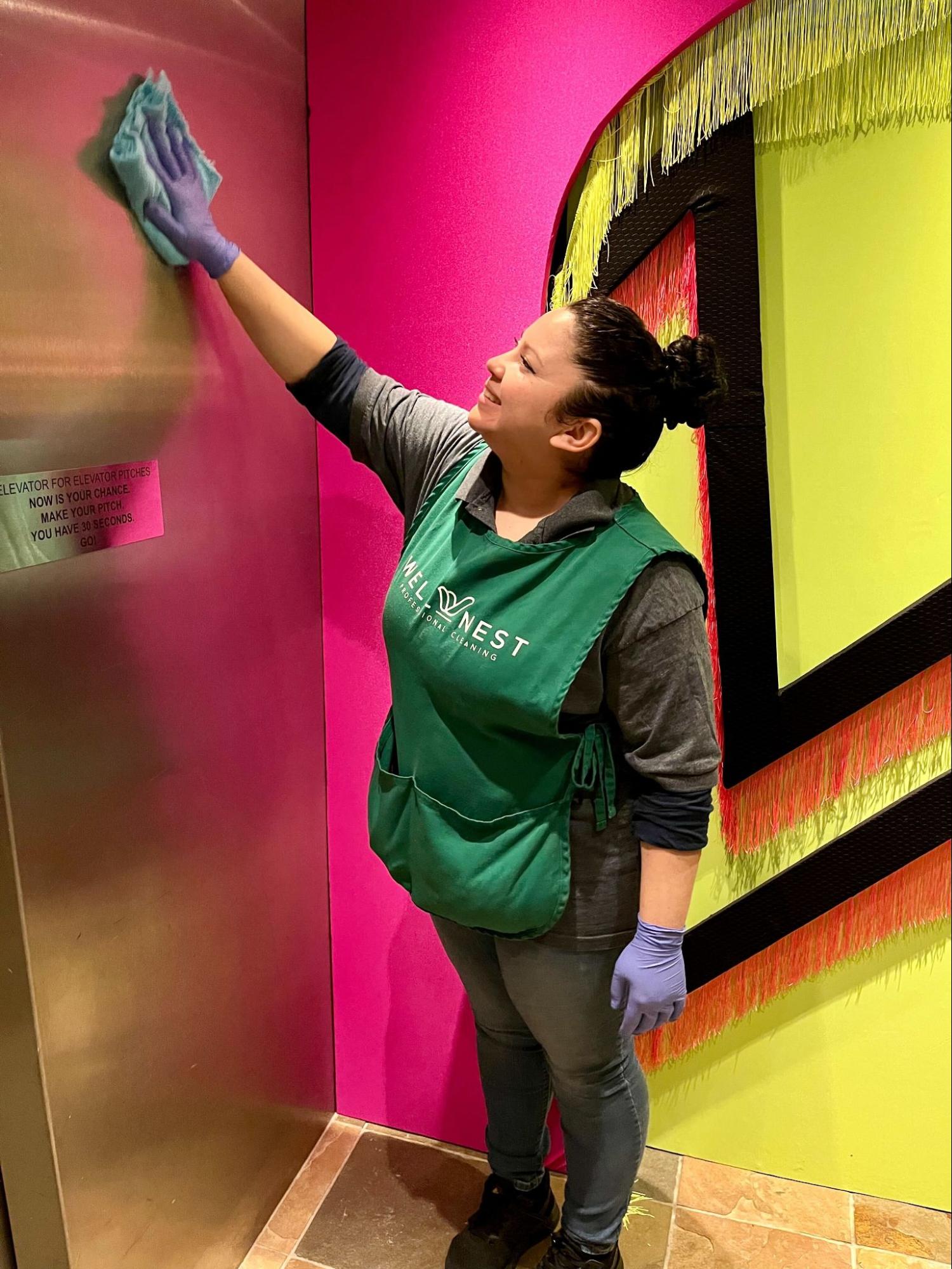 WellNest eco-cleaning service in a Falls Church family home